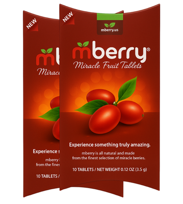 #ad mberry Miracle Berry Tablets 2 Pack 20 Tablets Official mberry Brand $34.99