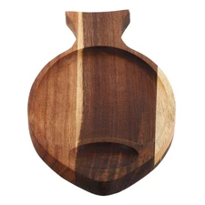  Fish Serving Tray: Wooden Charcuterie Board Platter - 2-Compartment Sashimi