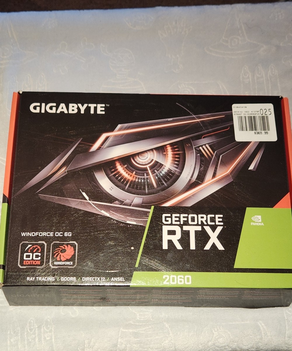 Gigabyte GeForce RTX 2060 windforce OC 6g