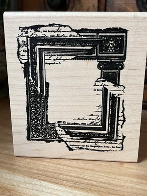 Stampers Anonymous P1-675 -  Frame Altered Art Rubber Stamp