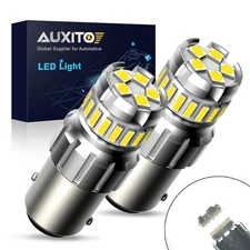 2-10PCS AUXITO 1156 7506 LED Reverse Light Backup Bulbs Canbus White Bright EOA