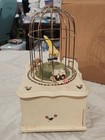 Vintage Wind-Up Music Box Caged Bird with Drawer Plays as Well as if New! — photo 4