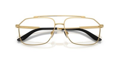 Dolce&Gabbana DG1364 Gold Metal Geometric Full Rim Eyeglass Frames for Men