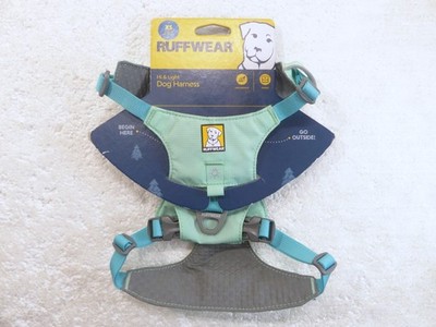 Ruffwear Hi & Light Sage Green Lightweight Hiking Dog Walking Harness XS NEW!