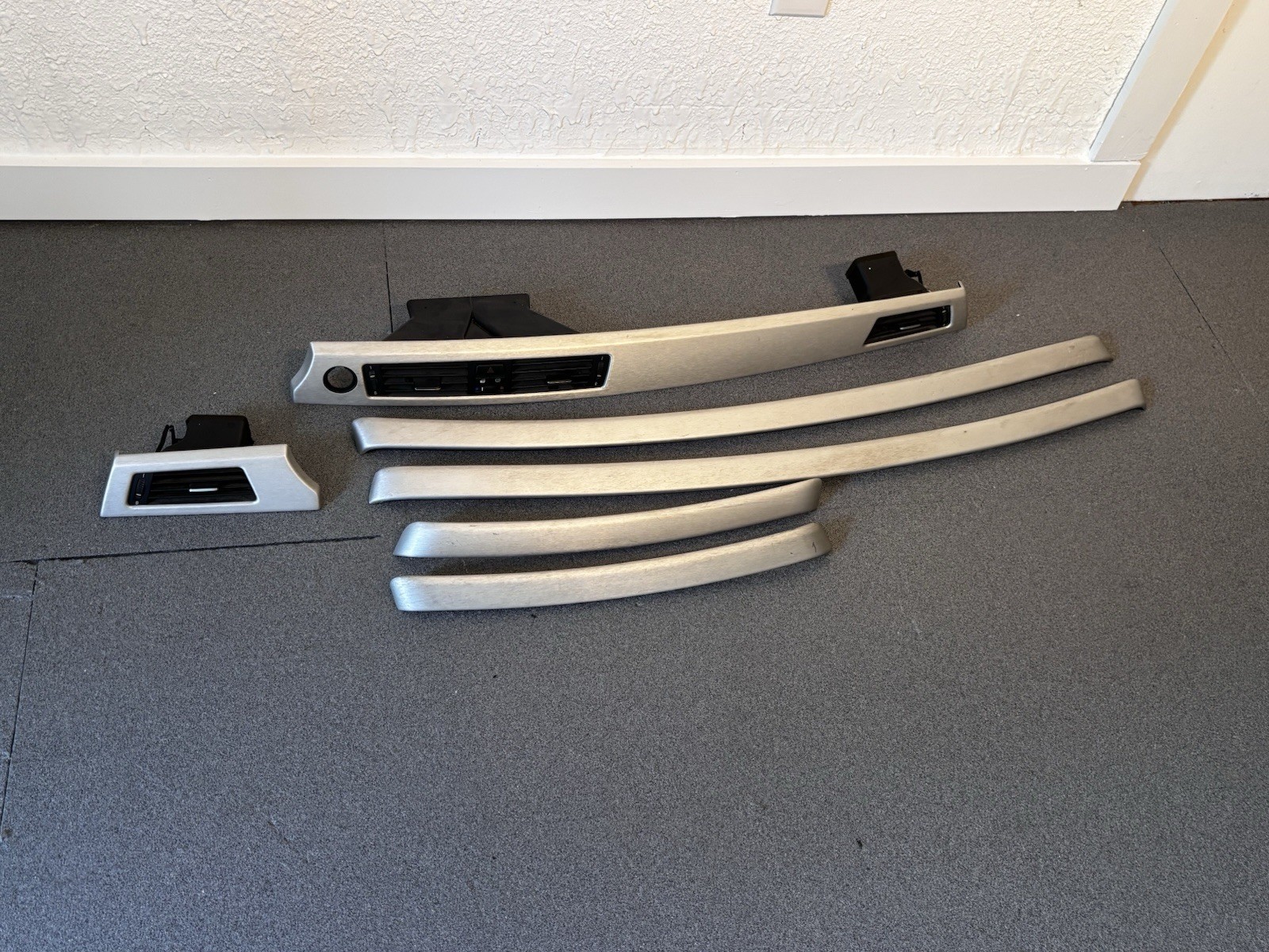 08-13 OEM BMW E92 E93 M3 Brushed Aluminum Interior Trim Dash Panels SET *