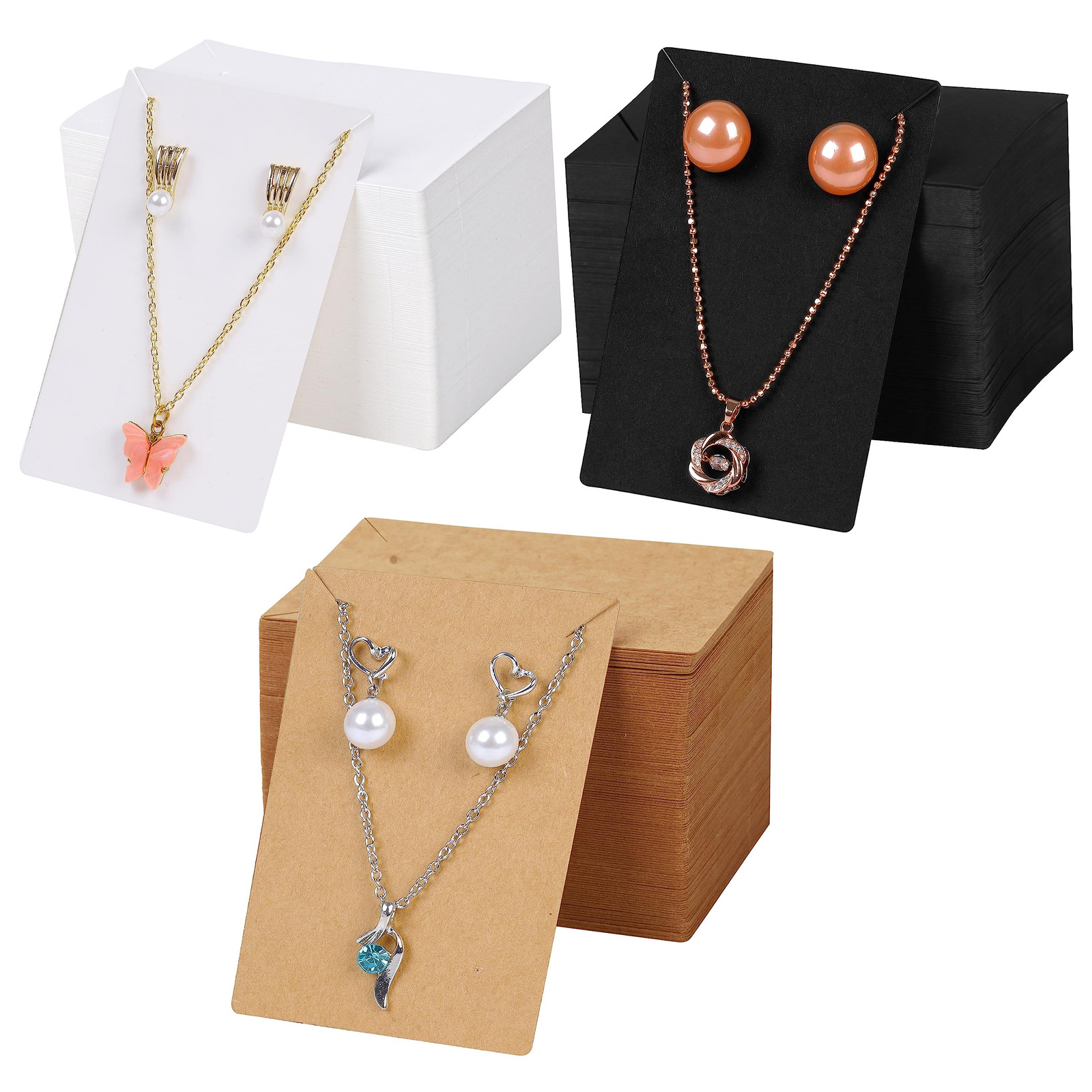 360-дюймовая упаковка Halsketten- und Ohrring Karten Schmuck Выставляет на всеобщее обозрение Karten Schmuck