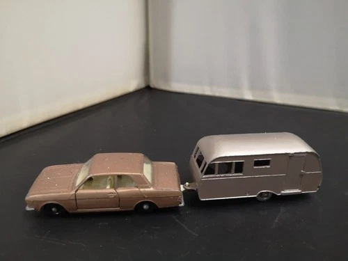 MATCHBOX LESNEY FORD CORTINA AND BLUEBIRD DAUPHINE CARAVAN