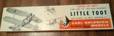 Vintage Carl Goldberg Models Lil Toot Model Airplane Kit U/C