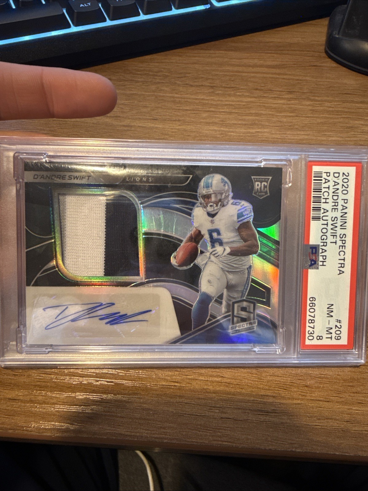 2020 Panini Spectra Rookie Patch Auto RPA D’Andre Swift #209 /99 - RC BEARS
