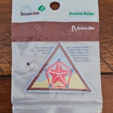 Girlscouts Brownie Badge Numbers in Nature Iron-On Patch