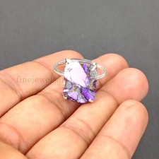 Violet Gemstone Ring 925 Sterling Silver Handmade Statement Women Rings M580