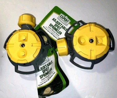 2 Expert Gardener Adjustable Spot Sprinkler  Metal Base Waters Up To 900 Sq Ft