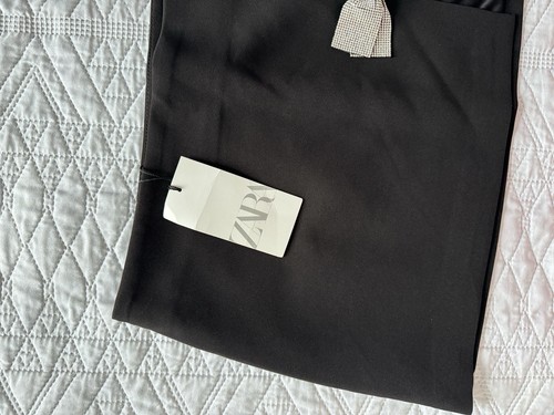 ZARA BLACK MINI SKIRT WITH BOW DETAIL SIZE M BNWT 8338/408 (60£RPR) BLOGGERS FAV - Picture 21 of 22
