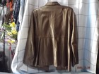 Valerie Stevens Copper Colored Leather 3 Button Blazer szPM — photo 2