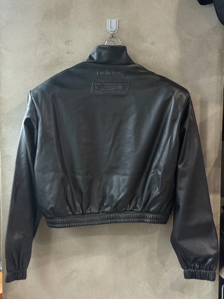 adidas Originals Adilenium Season 2 Biker Jacket Women Casual Top AsiaFit JM9287 - Image 2 of 4