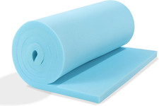 HOMBYS Upholstery Foam Memory, 1/2" Height 72" L X 24" W High Density Foam Paddi