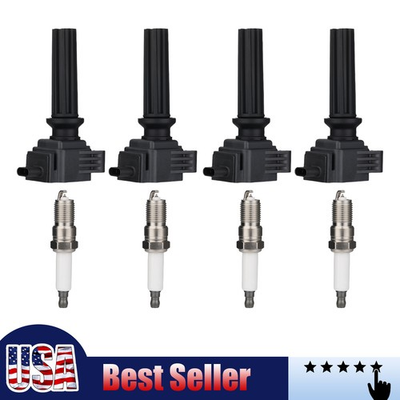 #ad 4PACK UF670 Ignition Coil Pack amp; Spark For Ford Fusion Focus Taurus 2.0L UF670 $39.03