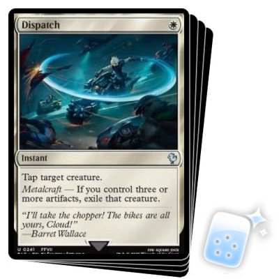 DISPATCH X4 Final Fantasy Commander Magic MTG MINT CARD