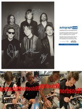 CAGE THE ELEPHANT SIGNED 8x10 PHOTO A MATT SHULTZ +5 w/EXACT PROOF AUTOGRAPH COA