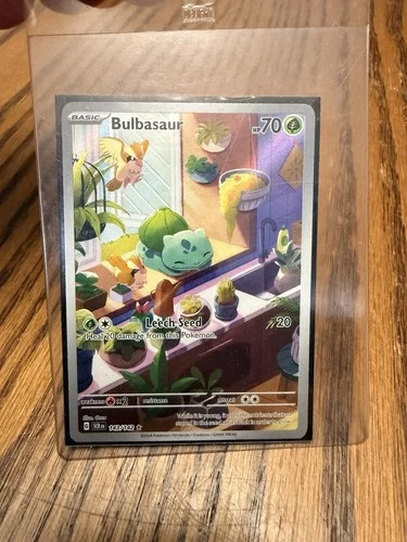 Bulbasaur, Pokemon, Stellar Crown, HOLO Illustration Rare, 143