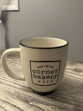 Corner Bakery Cafe Feed The Day Tea/Coffee Mug Cup Cream
