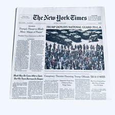 The New York Times Newspaper June 9 2025 Trump's Threat to Musk More Abuse Power The New York Times Newspaper June 9 2025 Trump's Threat to Musk More Abuse Power