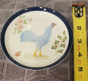 Delaware "The Blue Hen State" Small Decorative Plate 1787-1987