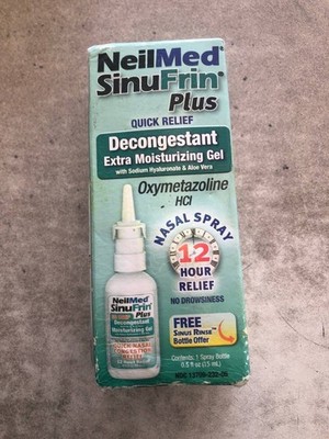 Neilmed Sinufrin Plus Decongestant Moisturizing Gel 0.5 fl oz. - EXP. 1/2027