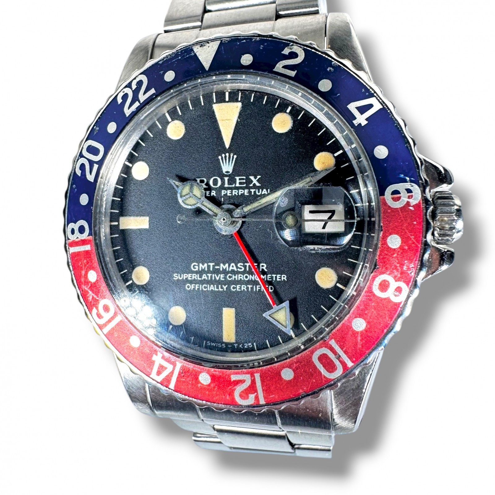 1971 Rolex GMT-Master 1675 MK1 Long E Dial Pepsi Stainless Steel image 2