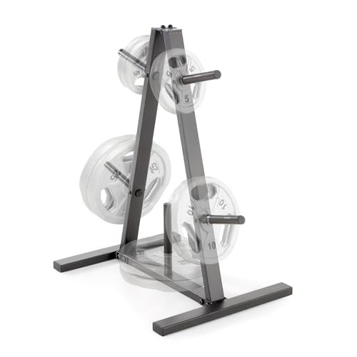  Standard Weight Plate Tree for 1-Inch Plates for Home Gym, 300 lb. Max. 