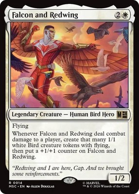 NM - Falcon and Redwing MSC - 14 Commander: Marvel Super Heroes