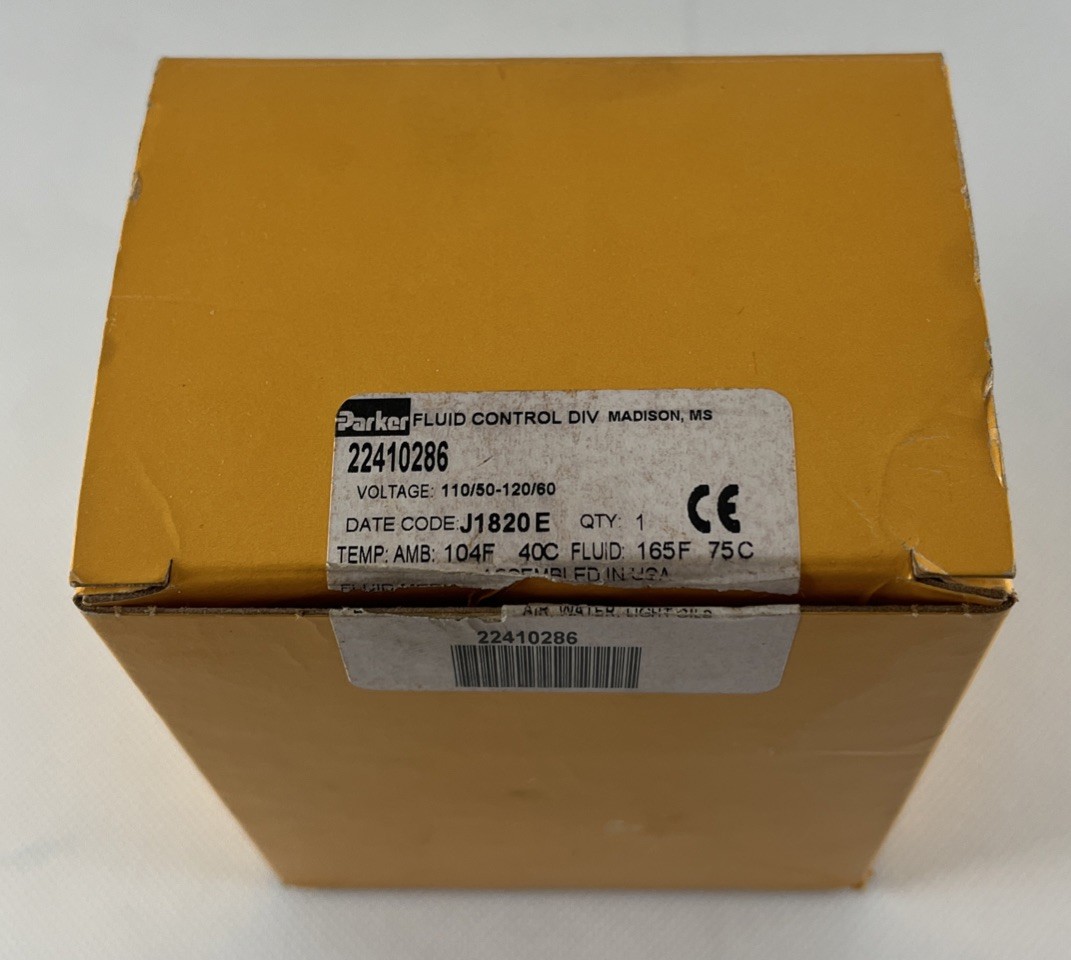 Parker 22410286 Compressor Drain Solenoid Valve 110/120V 50/60Hz 13W
