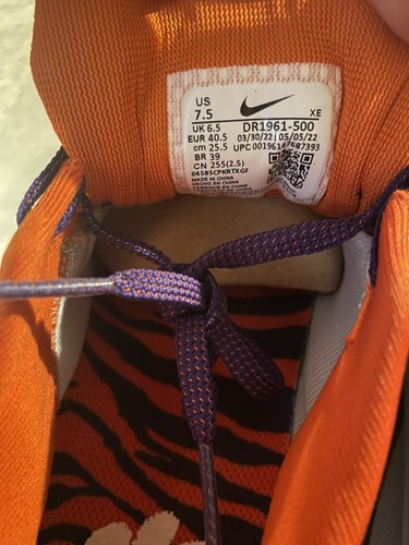 Taglia 7,5 - Nike Air Zoom Pegasus 39 Clemson - Foto 7 di 7