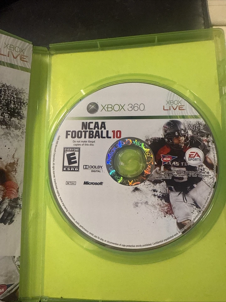 Videojuego de deportes americanos NCAA Football 10 Xbox 360 EA Sports Foto 3 de 4
