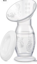 Yohcuro Manual Breast Pump, 4oz Food-Grade & BPA Free Silicone Pump with Lid...