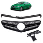 Frontgrill Komplett Schwarz passend für Mercedes E-Klasse W207 Coupe Cabrio