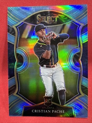 2021 Select Carolina Blue Refractor Cristian Pache RC 86  #'d 20/35  A's