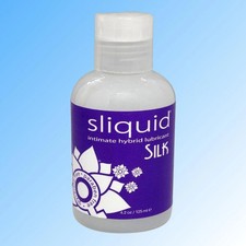 Sliquid SILK Non-Staining Silicone Water-Based Lubricant 4.2oz Bottle