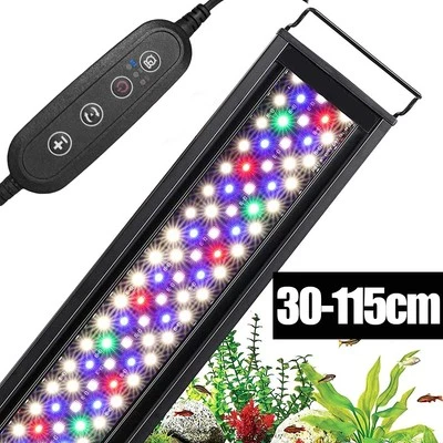 MARKENLOS Einstellbar LED RGB Aquarium Beleuchtung Lampe Vollspektrum Aufsetzleuchte Licht