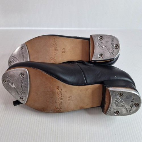 Girls Energetix Tap Shoes Size 9.5 Black - Picture 7 of 8