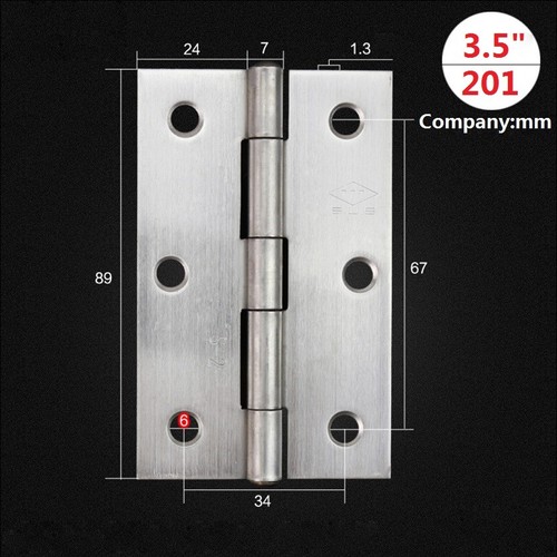 304/201 Edelstahl Türscharniere Klappe für Innentüren Möbelscharniere - Picture 13 of 18