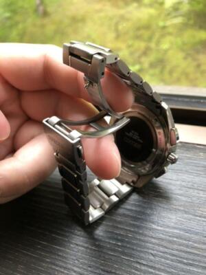 SEIKO　s-yard titanium メンズ　腕時計 Seiko Chronograph KSN8T6C Date St.Steel Blue Silver Quartz