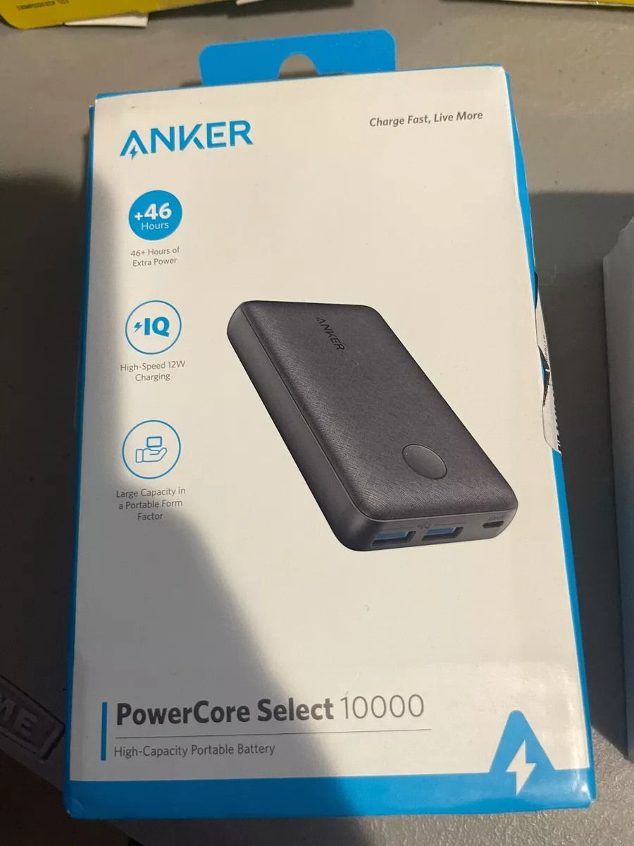 Anker PowerCore Select 10000  2-Port Portable Charger Black