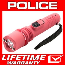 POLICE Stun Gun 305 700 BV Rechargeable LED Flashlight Pink
