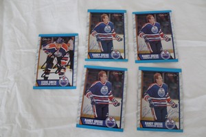 Autograph Hockey Cards 5 OPC 1989 228 Steve Smith (1) 229 Randy Greg (4) Oilers