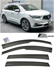 EOS Visors For 14-20 Acura MDX MUGEN Style Side Window Visors Rain Deflectors 