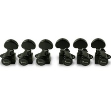 Kluson Black Revolution 3 3 Locking E-Mount Tuners fits Les Paul KREL-3-B