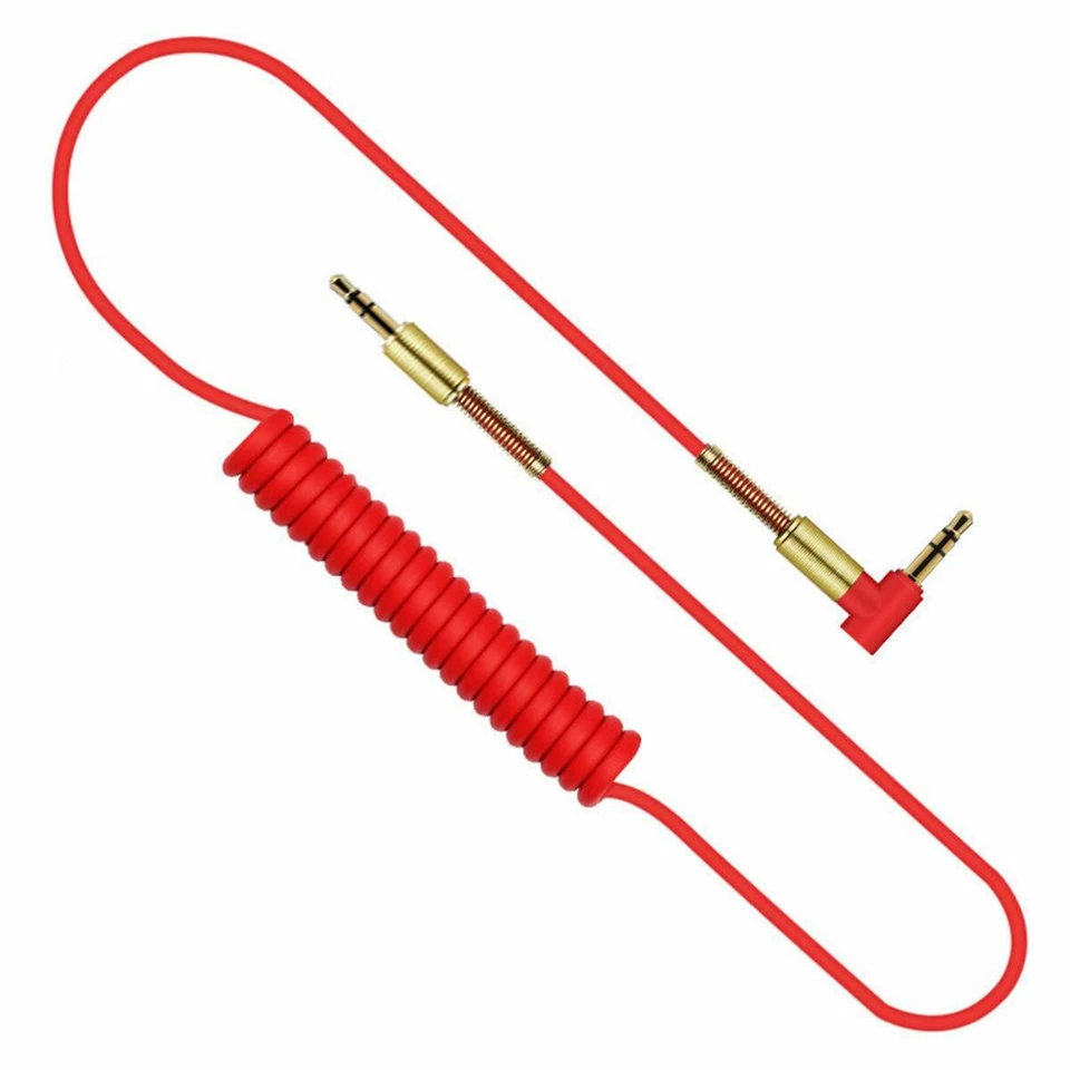 3.5mm Male to M Aux Cable Cord L-Shaped Right Angle Car Audio Headphone Jack  - Image 3 of 4