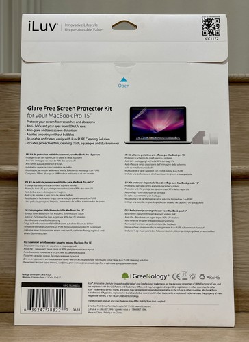 iLuv Glare Free Screen Protector Kit For MacBook Air 15" - Picture 2 of 2