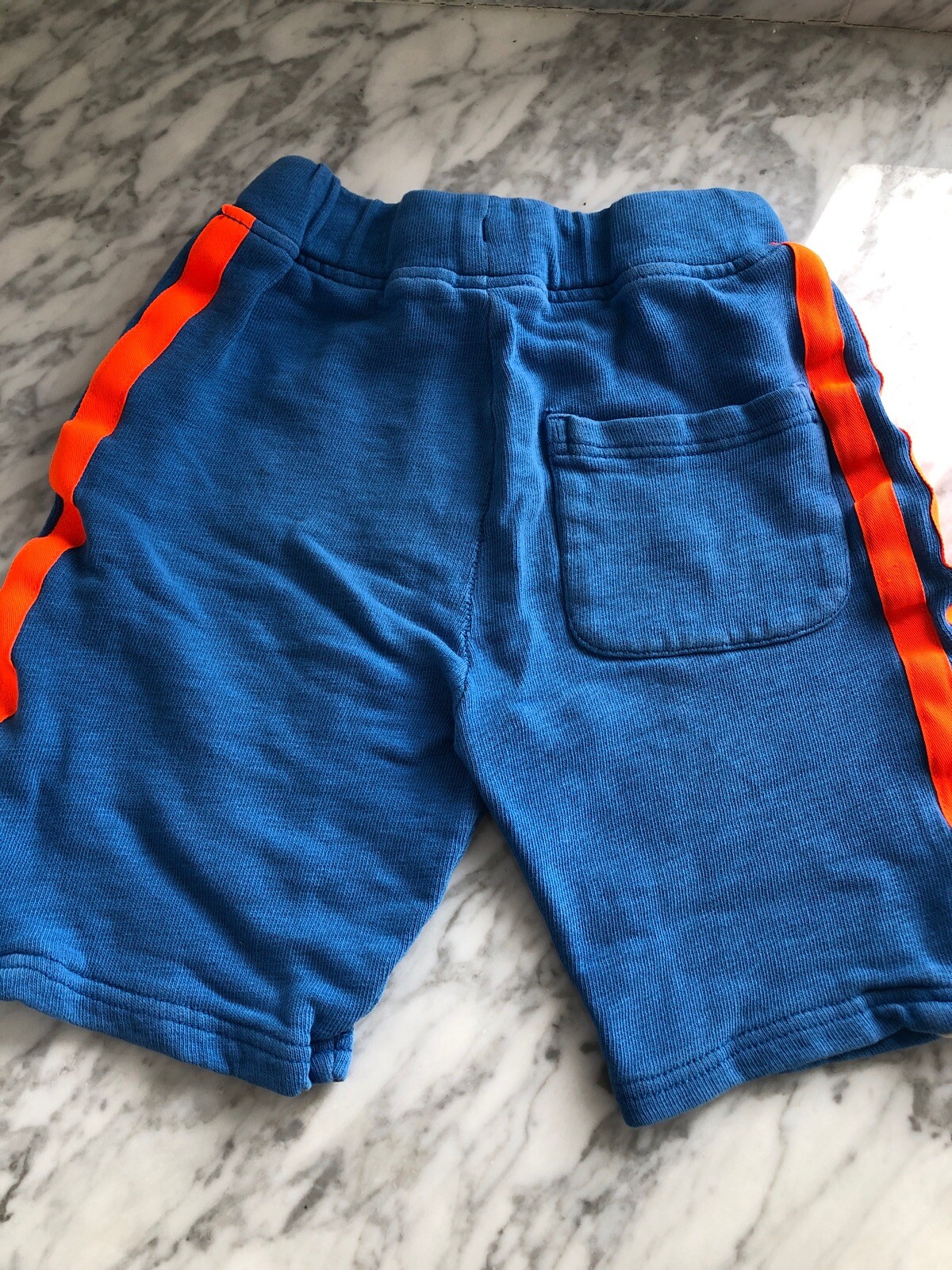 Crewcuts shorts size 6 Boys Shorts Royal Blue Orange Stripe very SOFT